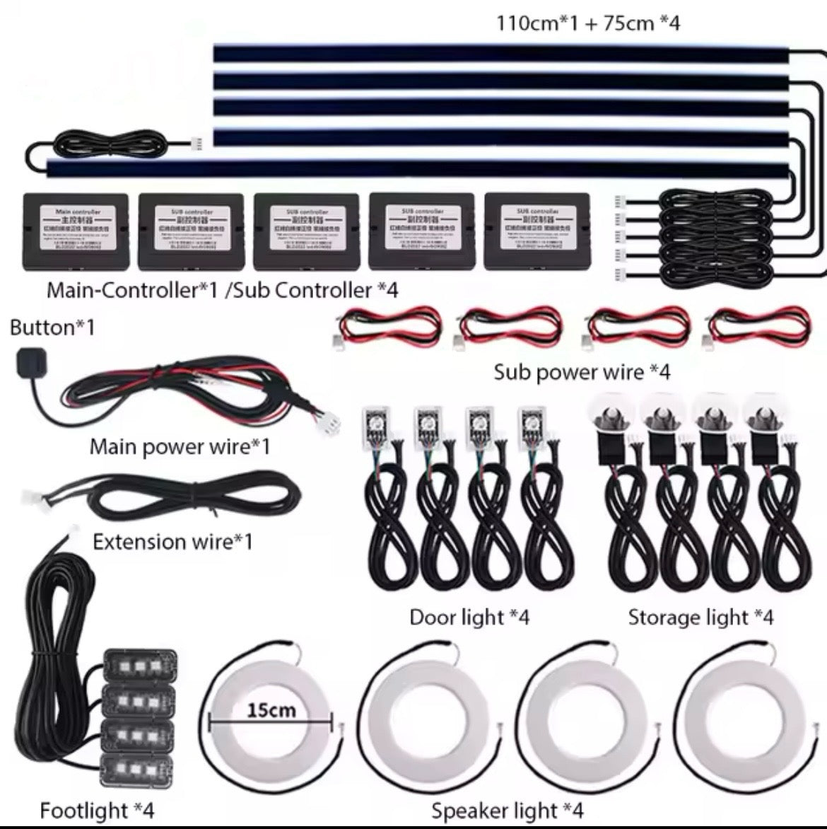 Ambient Lighting System | Multi-Mode RGB Interior Light Kit for All Vehicles - Image 2