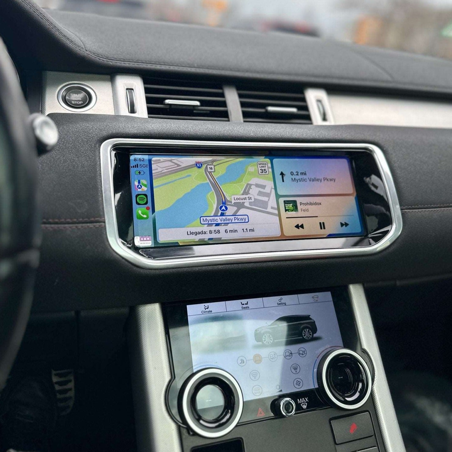 Land Rover Range Rover Evoque | 2012-2018 | Android Screen + AC Panel - Image 3