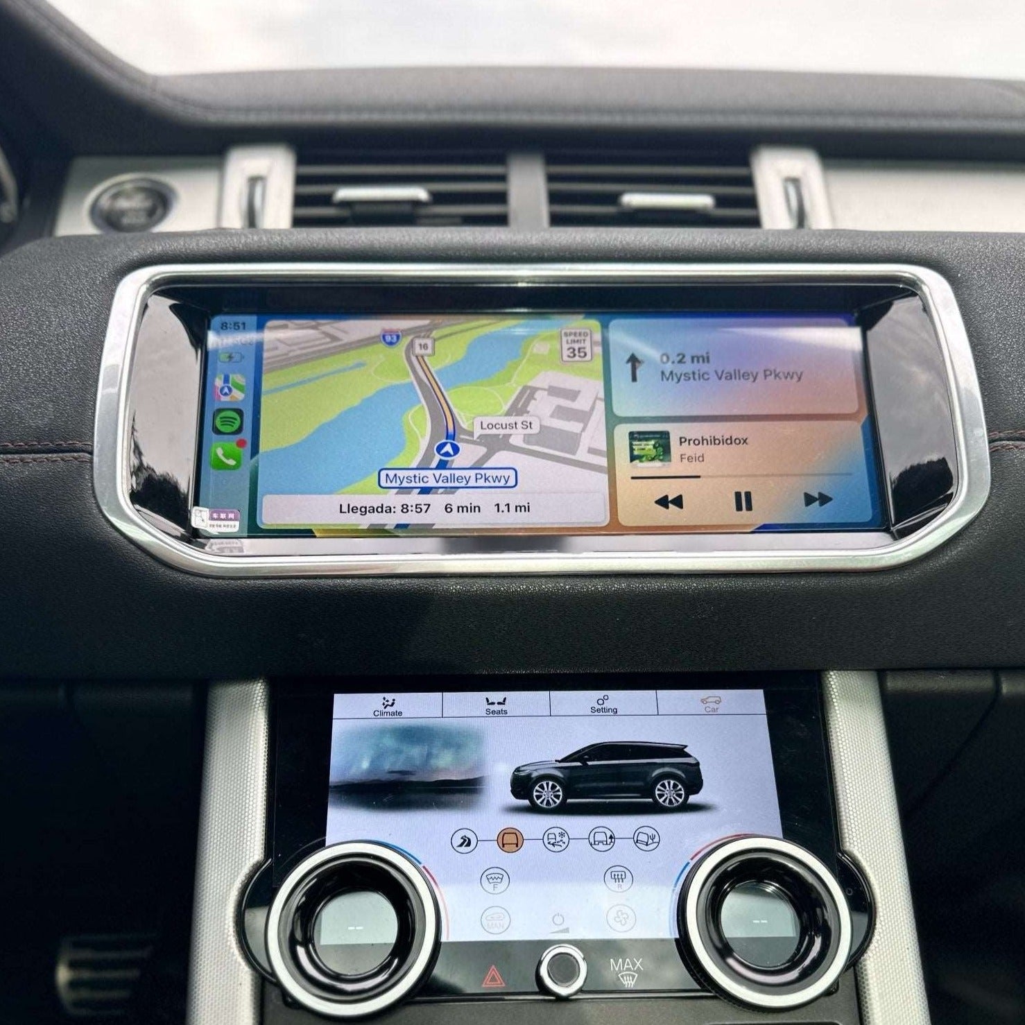 Land Rover Range Rover Evoque | 2012-2018 | Android Screen + AC Panel - Image 4