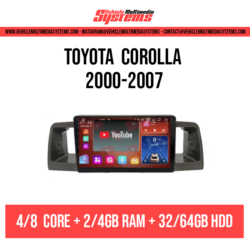 Toyota Corolla E120/130 | 2000-2007 | Android Screen