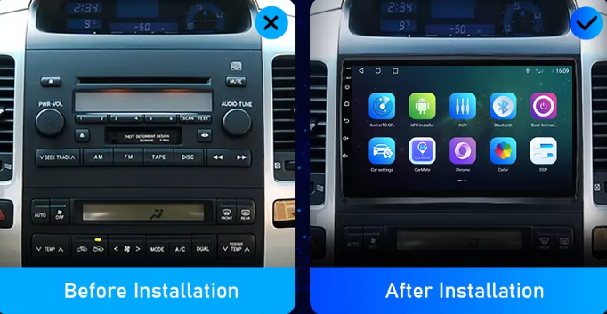 Toyota Land Cruiser 120 (Prado) | 2003-2009 | Android Screen - Image 3