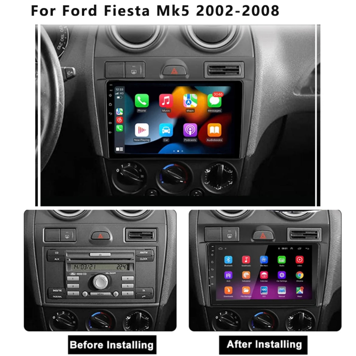 Ford Fiesta | 2002-2009 | Android Screen - Image 5