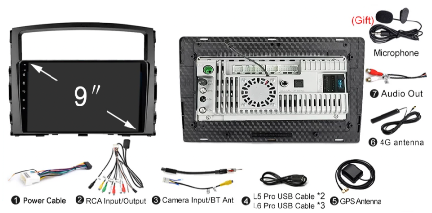Mitsubishi Shogun | 2006-2014 | Android Screen - Image 7