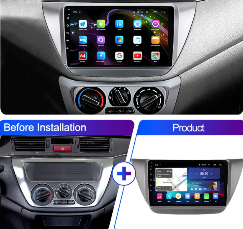 Mitsubishi Lancer EVO | 2001-2008 | Android Screen - Image 5