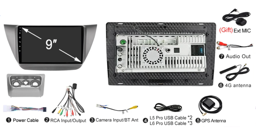 Mitsubishi Lancer EVO | 2001-2008 | Android Screen - Image 6